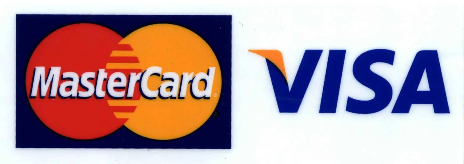 MasterCard and Visa accepted