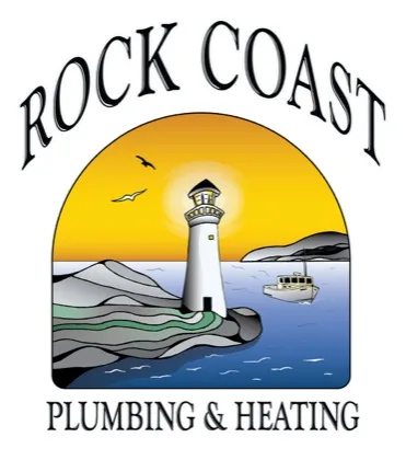 Rock Coast Plumbing & Heating lighthouse logo